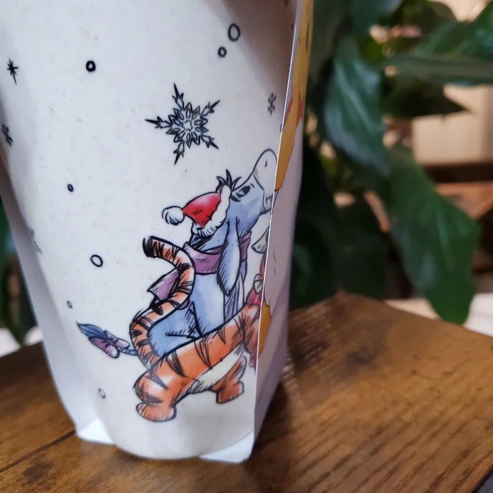 Disney Winnie the Pooh Christmas Bamboo Cups 4 pack